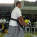 Mestre Kim demonstrando corte